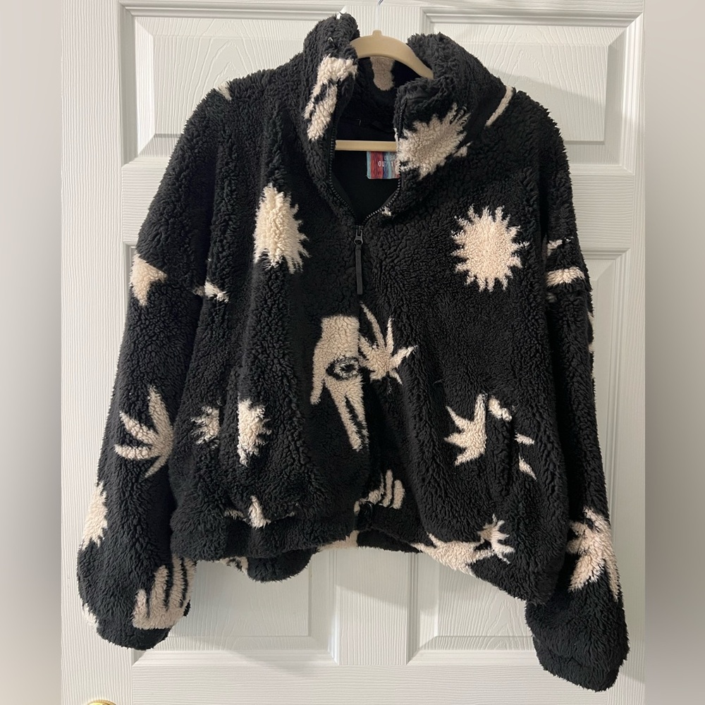 Urban Outfitters Cozy Sherpa Zip-Up - Picture 2 of 5